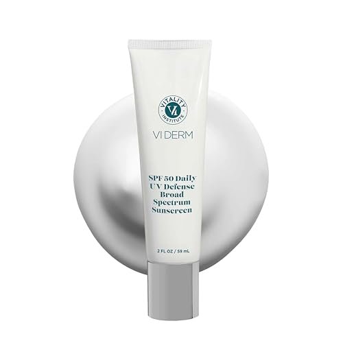 VI Derm SPF 50 Daily UV Defense Sunscreen - Broad Spectrum Sunblock for Face & Body - Lightweight, Oil-Free, Fast-Absorbing Skincare Protector - Clean, Non-Greasy Formula - Fragrance Free, 2 Fl Oz Avelisse