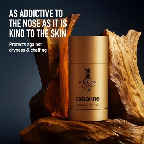 Rabanne 1 Million Deodorant Stick for Men – Luxury Fragrance Solid Deodorant with Fresh Leather, Warm Spice & Sensual Musk, Long-Lasting Freshness, 2.2 oz - görsel 6