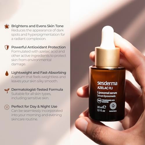 Sesderma AZELAC RU Liposomal Facial Serum – Targeted Treatment for Sun Spots, Age Spots & Hyperpigmentation (1 fl. oz) Avelisse