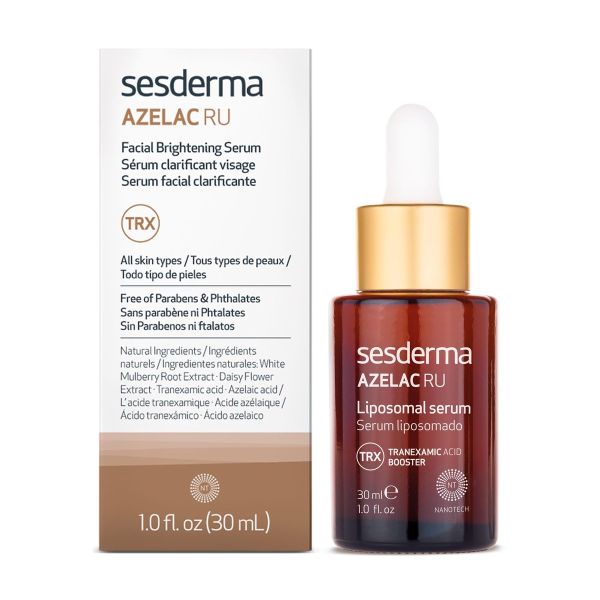 Sesderma AZELAC RU Liposomal Facial Serum – Targeted Treatment for Sun Spots, Age Spots & Hyperpigmentation (1 fl. oz) Avelisse