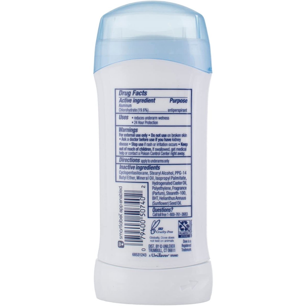 Dove Antiperspirant Deodorant for Sensitive Skin, 2.6 oz - Gentle & Effective Protection - görsel 5