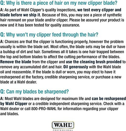Wahl Professional Animal 5-in-1 Adjustable Clipper Blade Replacement – Silver, for Arco, Bravura, Chromado & More Avelisse