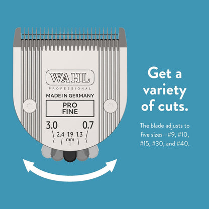 Wahl Professional Animal 5-in-1 Adjustable Clipper Blade Replacement – Silver, for Arco, Bravura, Chromado & More Avelisse