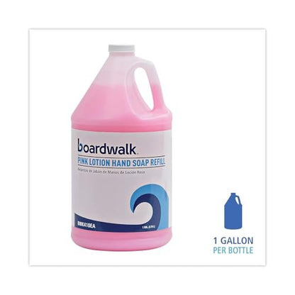 Boardwalk Mild Cleansing Pink Lotion Soap - Gentle Liquid Hand Wash, 1 Gallon (128 oz) Bottle Avelisse