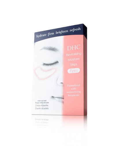 DHC Revitalizing Moisture Strips: Eyes (2 Count) - Hydrating Gel Eye Mask, 6 Applications Each Avelisse