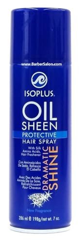 Isoplus Oil Sheen Hairspray 7 oz. (Pack of 3) - Regular Hold for Lasting Shine Avelisse