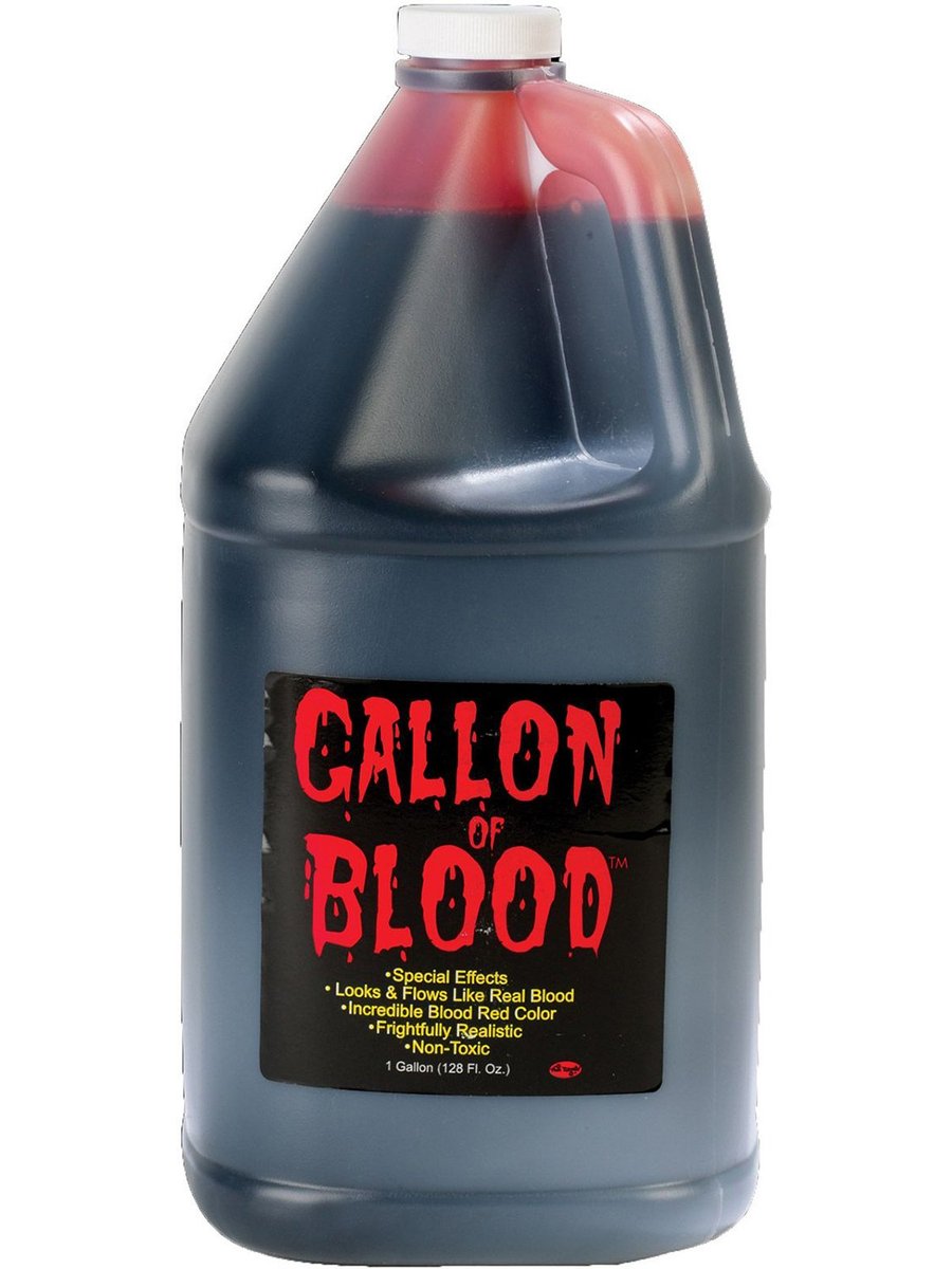 Stage Blood 1 Gallon - Realistic Fake Blood for Theater & Film Avelisse