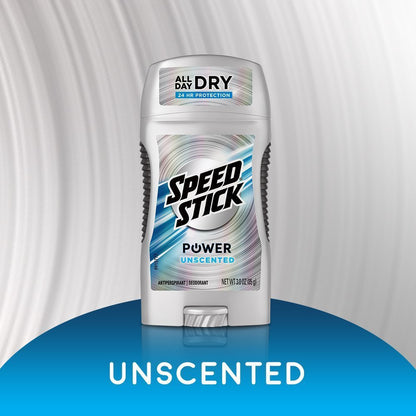 Speed Stick Anti-Perspirant Deodorant, Unscented, 3 oz (Pack of 3)