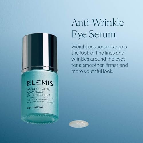 ELEMIS Pro-Collagen Advanced Eye Treatment – Lightweight Anti-Wrinkle Eye Serum for Firm, Smooth & Hydrated Skin, 0.5 Fl Oz Avelisse