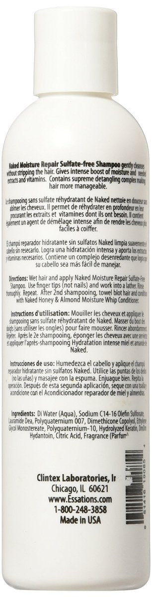 Naked Moisture Repair Shampoo 8oz – Restorative & Sulfate-Free for Damaged Hair - görsel 3