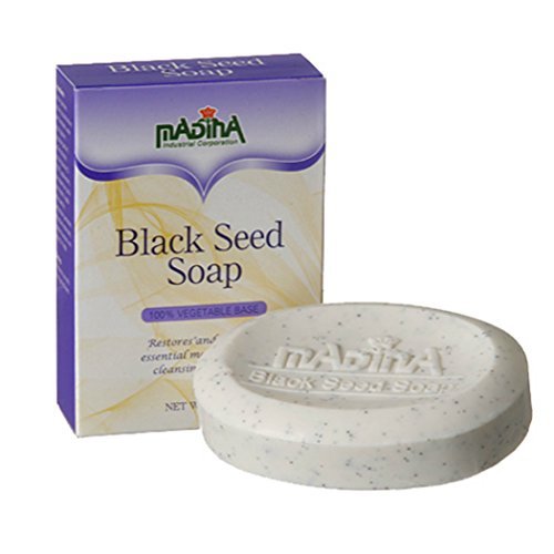 Madina Black Seed Soap with Shea Butter – 3.5 oz, Natural Skin Cleansing & Nourishing Bar - görsel 2