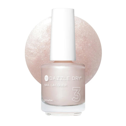 Dazzle Dry Nail Lacquer (Step 3) - Endearment - Pale Pink Frost Shimmer Nail Polish (0.5 fl oz) Avelisse