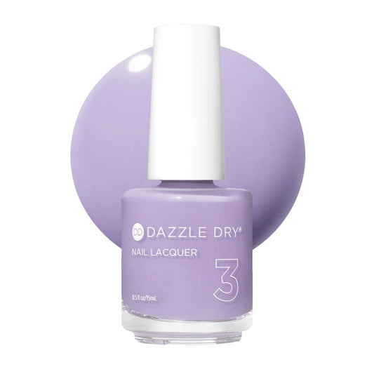 Dazzle Dry Nail Lacquer (Step 3) - Week in Provence - Cool Lavender Full Coverage Cream Nail Polish (0.5 fl oz) Avelisse