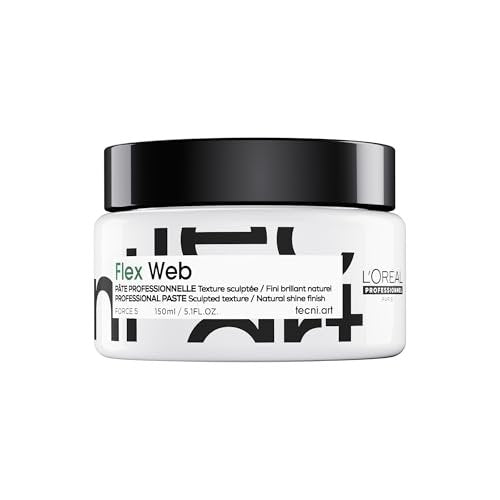 L'Oréal Professionnel Paris Flex Web Texture Paste - Strong Hold Pomade & Styling Gel for All Hair Types (5.1 Fl Oz) Avelisse