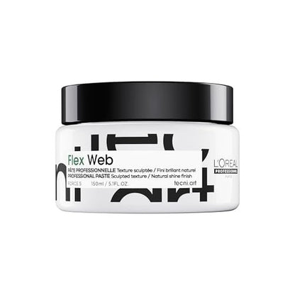L'Oréal Professionnel Paris Flex Web Texture Paste - Strong Hold Pomade & Styling Gel for All Hair Types (5.1 Fl Oz) Avelisse