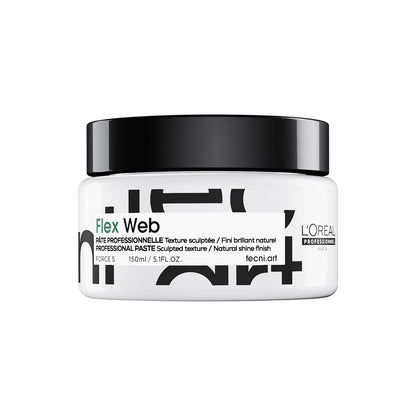 L'Oréal Professionnel Paris Flex Web Texture Paste - Strong Hold Pomade & Styling Gel for All Hair Types (5.1 Fl Oz) Avelisse
