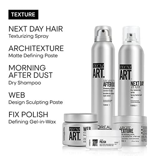L'Oréal Professionnel Paris Flex Web Texture Paste - Strong Hold Pomade & Styling Gel for All Hair Types (5.1 Fl Oz) Avelisse