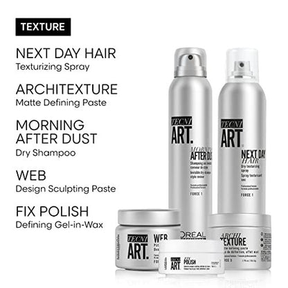 L'Oréal Professionnel Paris Flex Web Texture Paste - Strong Hold Pomade & Styling Gel for All Hair Types (5.1 Fl Oz) Avelisse