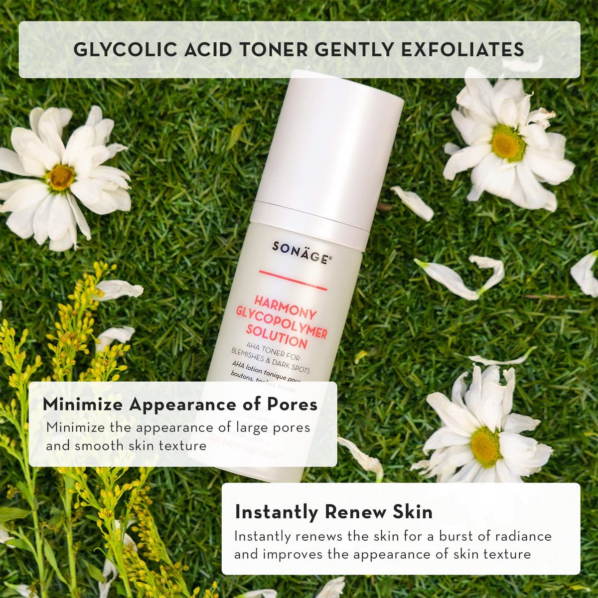 Sonage Harmony Glycolic Peel: Pro Spa Strength Exfoliation for Glowing Skin | 8 Fl Oz - görsel 5