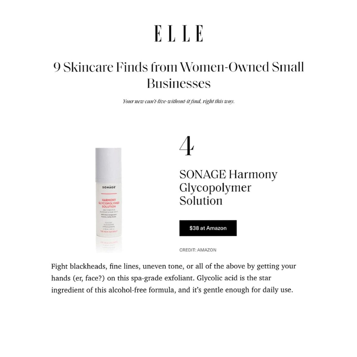 Sonage Harmony Glycolic Peel: Pro Spa Strength Exfoliation for Glowing Skin | 8 Fl Oz - görsel 7