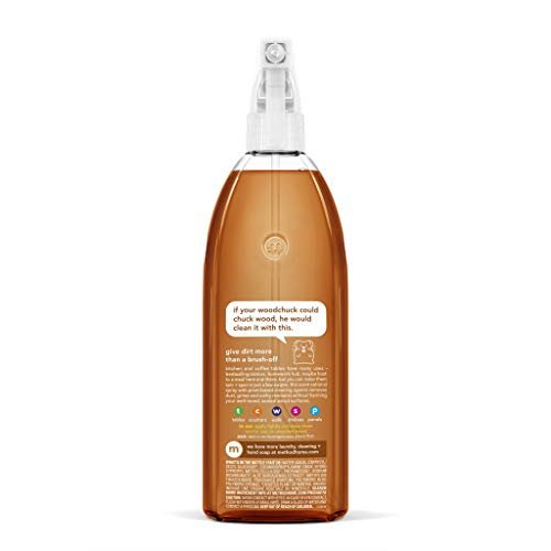 Method Daily Wood Cleaner, Almond, 28 oz Spray Bottle - Gentle Wood Surface Cleaner for Shelves, Tables & More - görsel 4