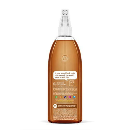 Method Daily Wood Cleaner, Almond, 28 oz Spray Bottle - Gentle Wood Surface Cleaner for Shelves, Tables & More