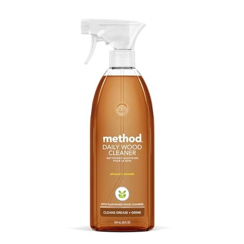 Method Daily Wood Cleaner, Almond, 28 oz Spray Bottle - Gentle Wood Surface Cleaner for Shelves, Tables & More - görsel 2