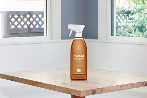 Method Daily Wood Cleaner, Almond, 28 oz Spray Bottle - Gentle Wood Surface Cleaner for Shelves, Tables & More - görsel 10