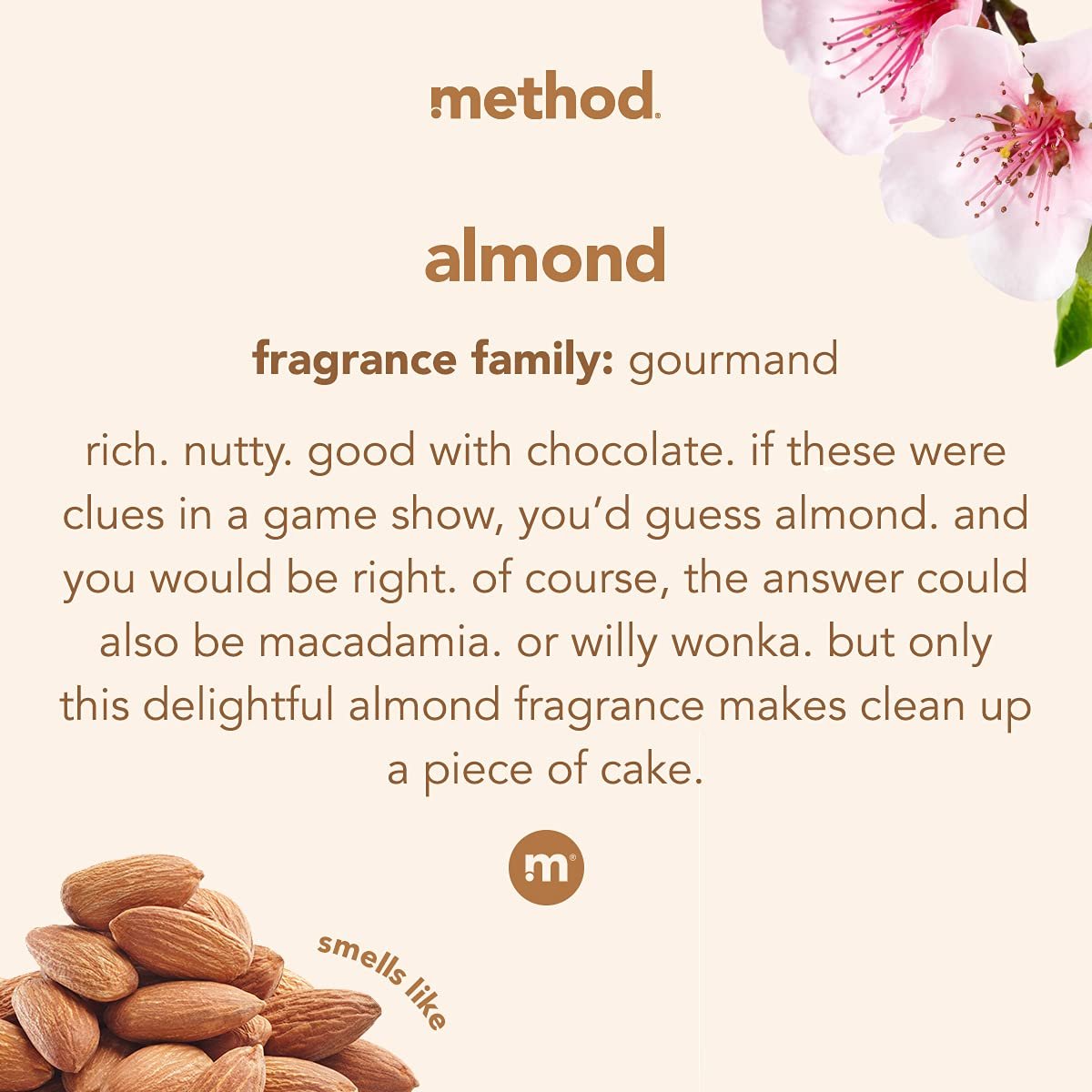 Method Daily Wood Cleaner, Almond, 28 oz Spray Bottle - Gentle Wood Surface Cleaner for Shelves, Tables & More - görsel 5