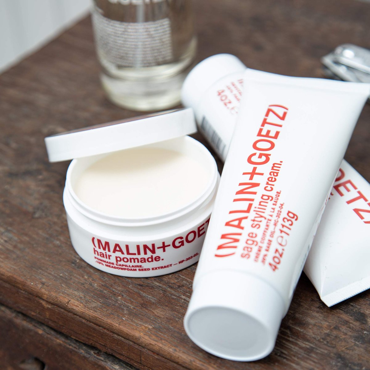MALIN+GOETZ Hair Pomade – Firm Hold Styling for Volume, Shape & Texture – Beeswax, Meadowfoam, Cannabis & Soybean Oils – Tames Flyaways + Smooths Ends – Vegetarian & Cruelty-Free (2 oz) Avelisse