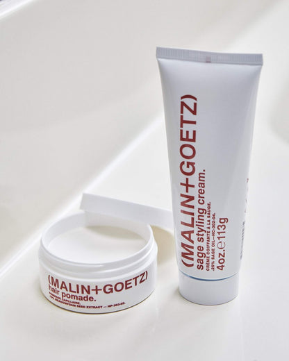 MALIN+GOETZ Hair Pomade – Firm Hold Styling for Volume, Shape & Texture – Beeswax, Meadowfoam, Cannabis & Soybean Oils – Tames Flyaways + Smooths Ends – Vegetarian & Cruelty-Free (2 oz) Avelisse