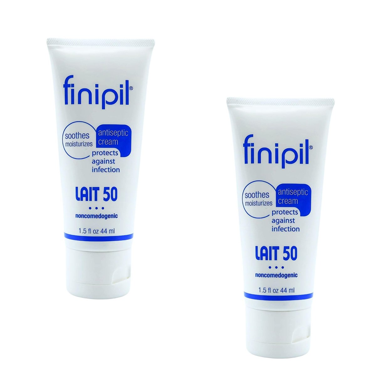 Nufree Finipil Lait 50 – Antiseptic Post-Hair Removal Lotion, Soothes & Protects Skin, Set of 2 Tubes 44 Ml Avelisse