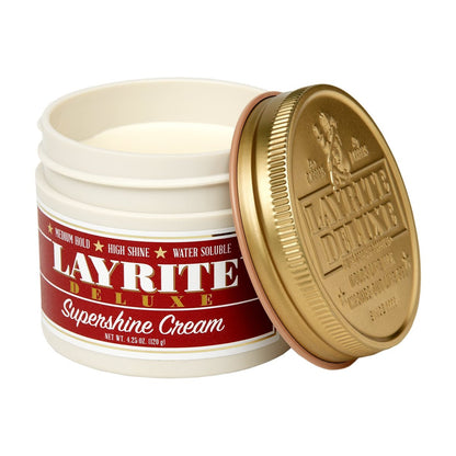 Layrite Supershine Cream, 4.25 oz – High-Shine Pomade for Polished Styles Avelisse