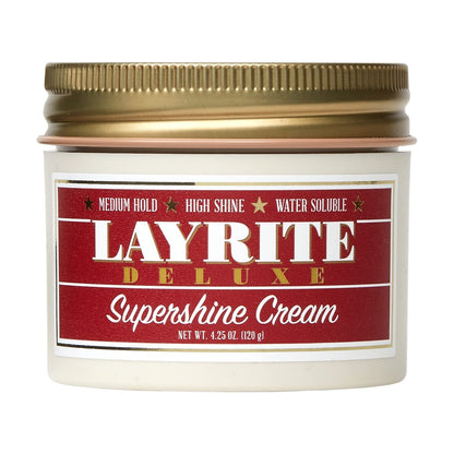 Layrite Supershine Cream, 4.25 oz – High-Shine Pomade for Polished Styles Avelisse