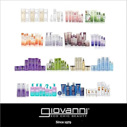 GIOVANNI 2chic Ultra-Sleek Shampoo - Brazilian Phyto-Keratin & Moroccan Argan Oil, Anti-Frizz Formula, 24 oz