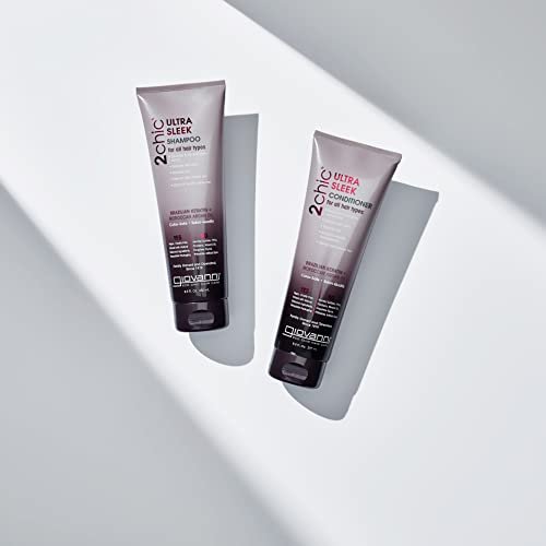 GIOVANNI 2chic Ultra-Sleek Shampoo - Brazilian Phyto-Keratin & Moroccan Argan Oil, Anti-Frizz Formula, 24 oz - görsel 8