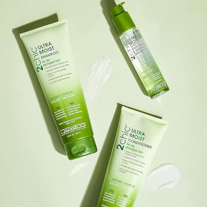 GIOVANNI 2chic Ultra-Moist Super Potion Anti-Frizz Binding Serum with Avocado & Olive Oil, 2.75 oz Avelisse