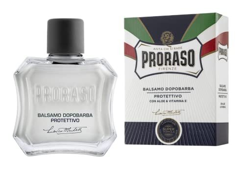 Proraso After Shave Balm - Aloe Vera & Vitamin E - Protective After Shave Cream for Dry, Rough Skin & Beard - Premium Italian Men's Shaving - 3.4 oz Avelisse