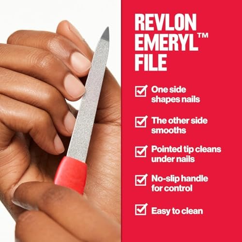 Revlon Emeryl File - 2 Pack, Metal Nail File for Smooth & Shaped Nails - görsel 5