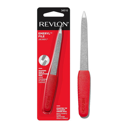 Revlon Emeryl File - 2 Pack, Metal Nail File for Smooth & Shaped Nails