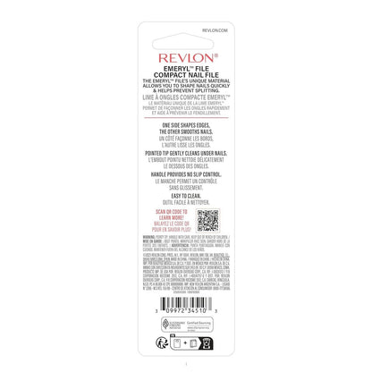Revlon Emeryl File - 2 Pack, Metal Nail File for Smooth & Shaped Nails
