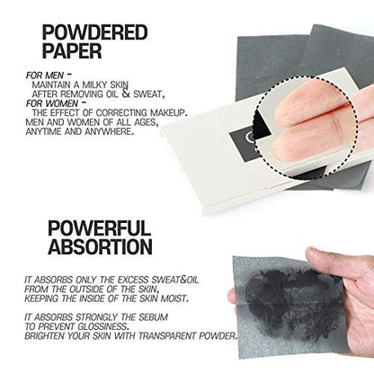 Gatsby Paper Powdered Oil Clear Blotting Paper - 210 Sheets (3-Pack) Avelisse