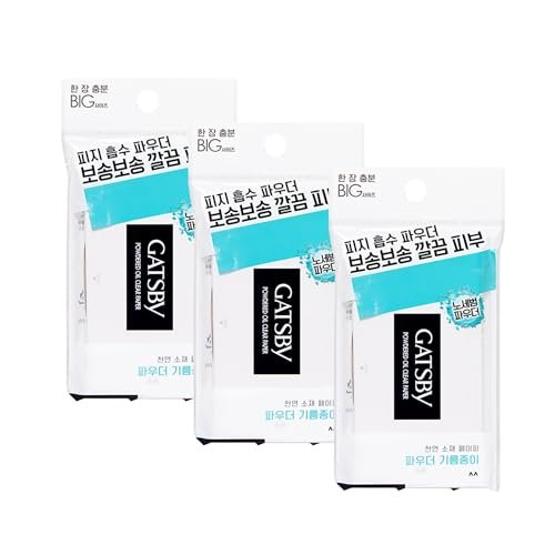Gatsby Paper Powdered Oil Clear Blotting Paper - 210 Sheets (3-Pack) Avelisse