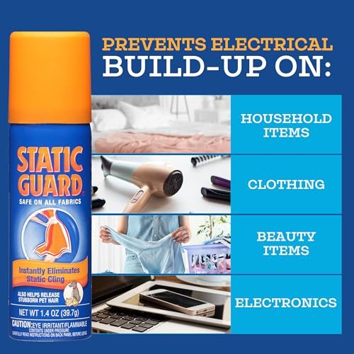 Static Guard Fabric Spray, Original Scent, Small Travel Size, 1.4 Ounce Can - görsel 4