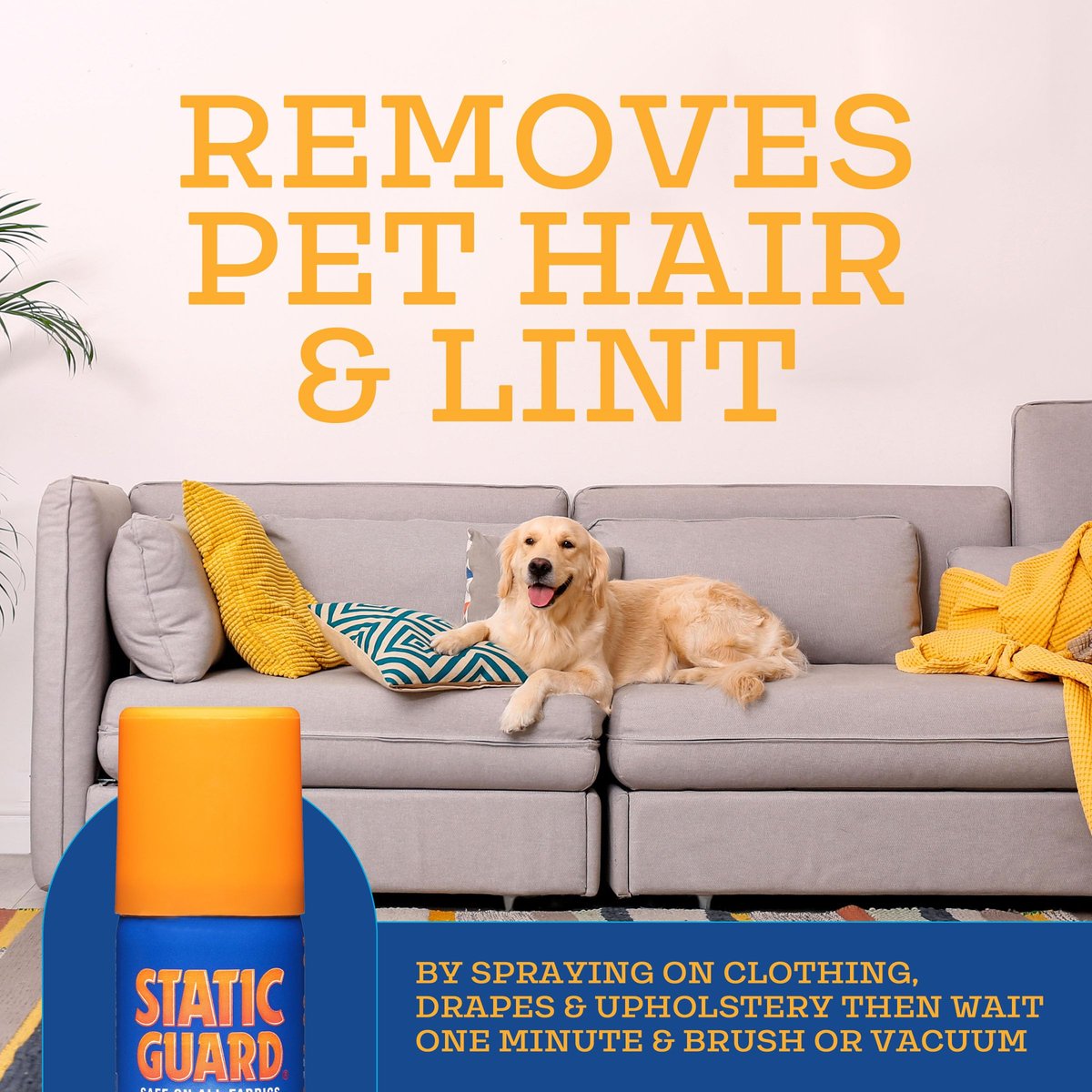Static Guard Fabric Spray, Original Scent, Small Travel Size, 1.4 Ounce Can - görsel 7