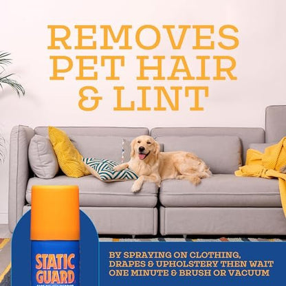 Static Guard Fabric Spray, Original Scent, Small Travel Size, 1.4 Ounce Can