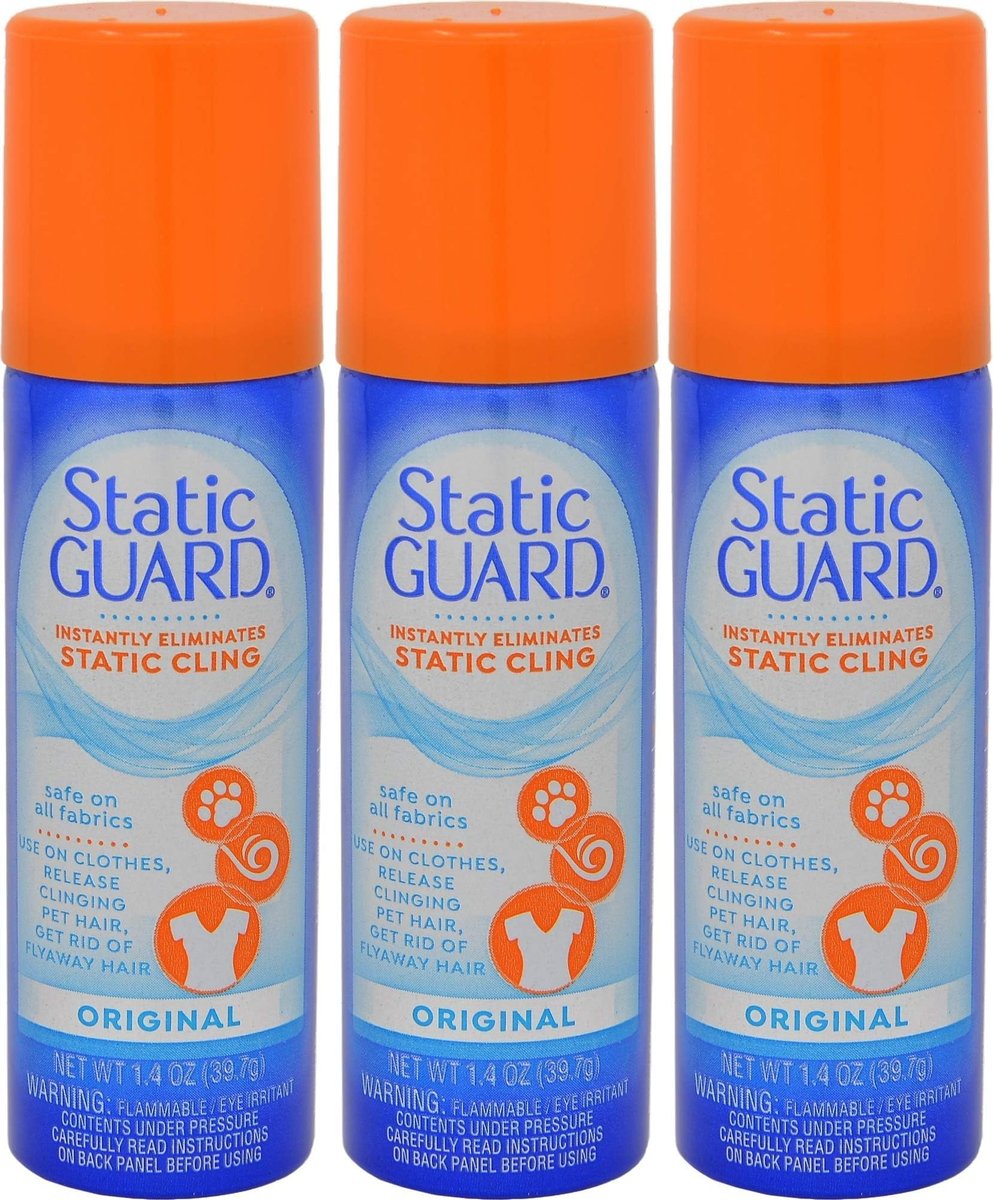 Static Guard Fabric Spray, Original Scent, Small Travel Size, 1.4 Ounce Can - görsel 1
