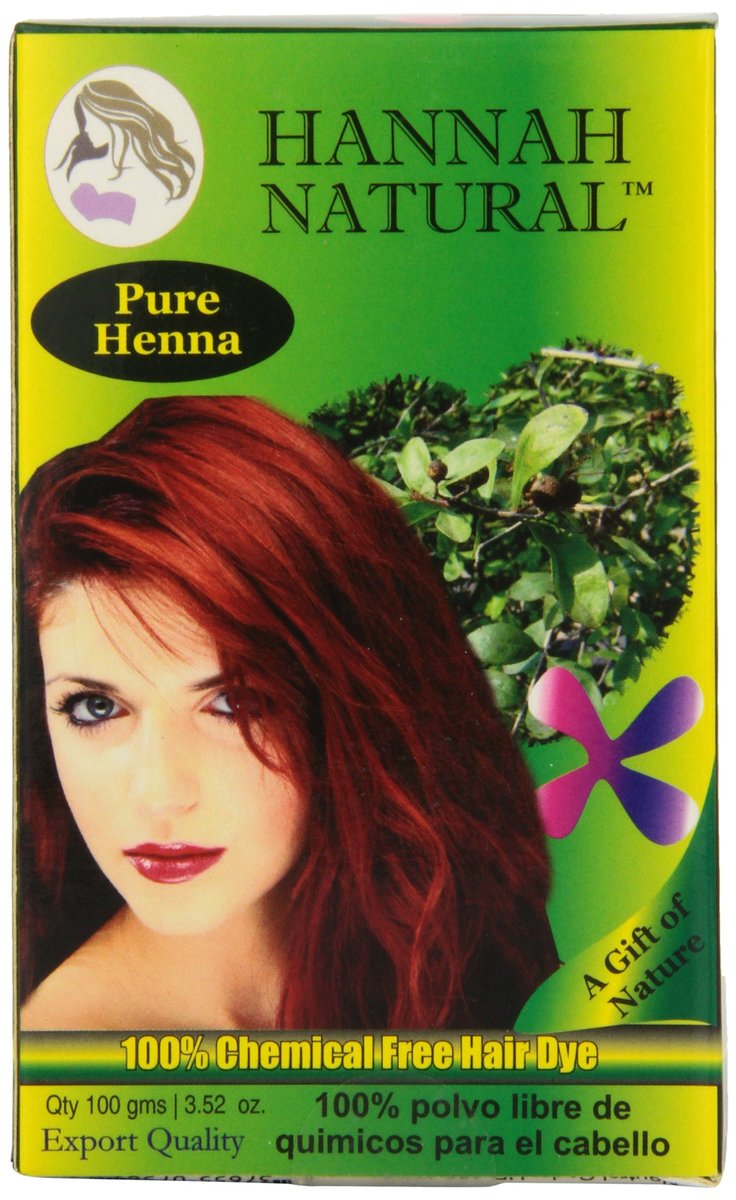 Hannah Natural 100% Pure Henna Powder - Natural Hair Color & Conditioning Treatment (3.52 oz) - görsel 2