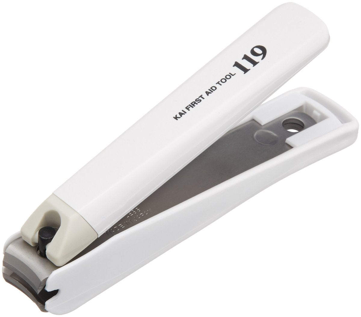 KAI 119 Nail Clippers 001 M (Curve Blade) - Precision Stainless Steel Fingernail Clippers, Silver, Size S - görsel 1
