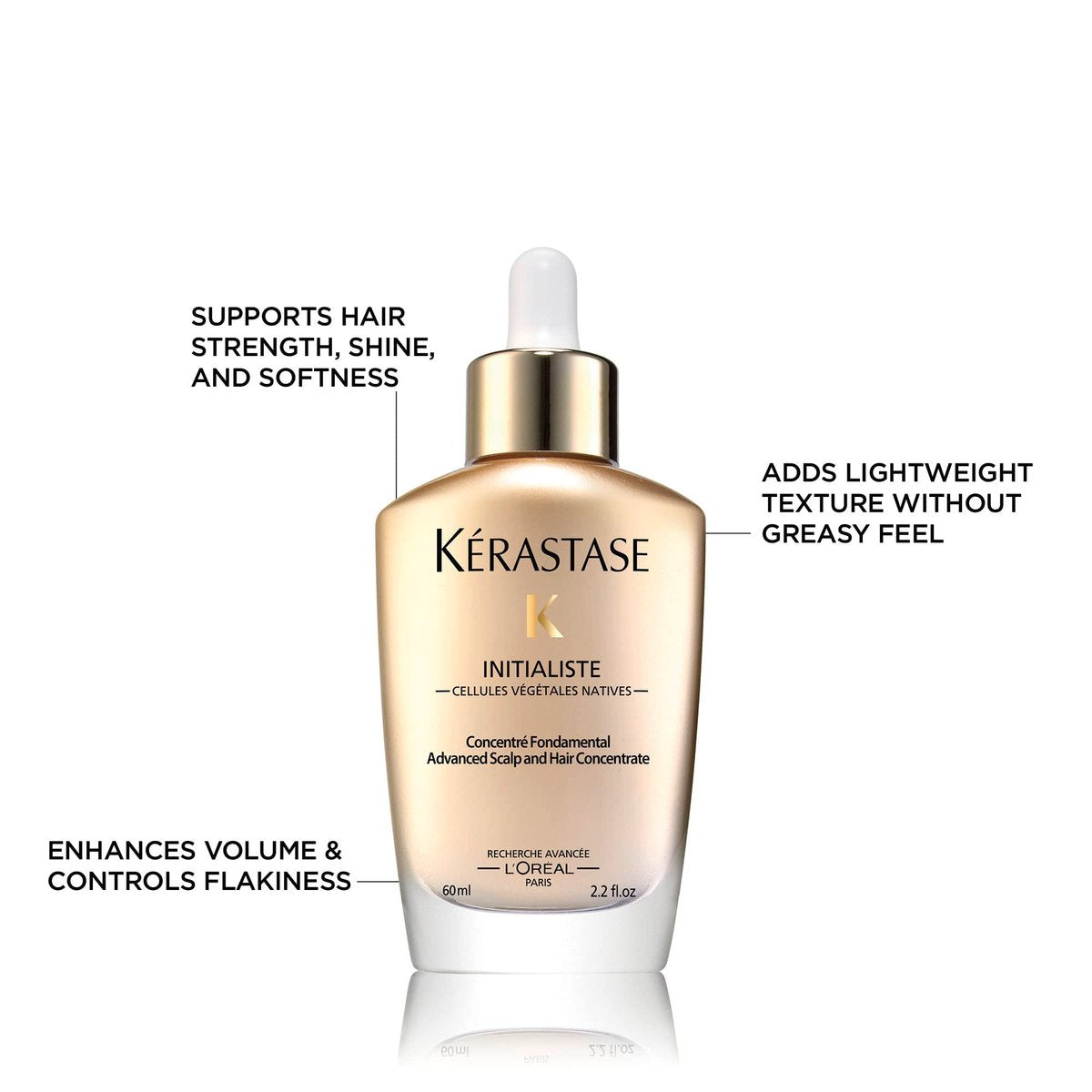 Kérastase Initialiste Advanced Scalp and Hair Concentrate – Strengthens, Reduces Breakage, Adds Shine & Softness (2.2 Fl Oz) Avelisse